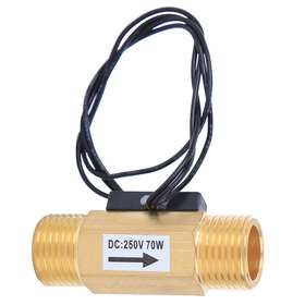 Oumefar 445027593594 Water Flow Sensor Switch With 1/2-inch Interface Electromagnetic Flowmet