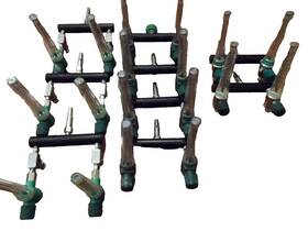 2mfa1001 Precision Medical Lot Of 13 Double Manifold Flow Meters 21001