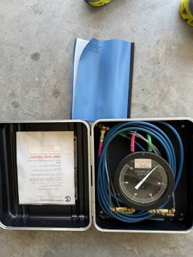 Gm-100 Preso Full Kit Gerard Eng Co M-50 Inches Of Water Meter Very Good Condition