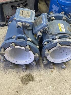 Tsa060c1w0n02204 Rosemount 2x 8707 Magnetic Flowtube 6 Inch Lined Meters Industrial Lot