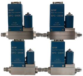 Sfc280erc-4v Sam Hitachi Mass Flow Controller Mfc Lot Of 4 Working