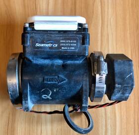 Wmp104-200 Seametrics Used Plastic Bodied In-line Magmeter Missing Fitting