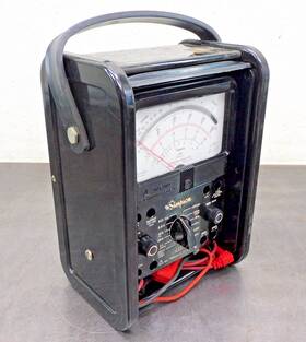 260-8prt Simpson Electric 12392 Analog Multimeter Roll Top Case