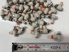 As2201f-n01-01 Smc Lot Of 32 As2201f-n01 Flow Control Speed Used 1/8 Inch Inlet Tube X Npt
