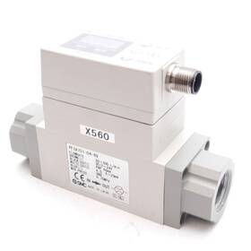 Pf2a751-04-69-x560 Smc Digital Flow Switch 50-500l/min Rc1/2 12-24vdc 0.75mpa