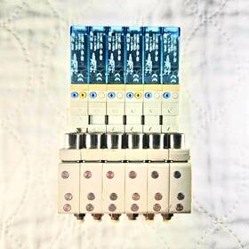 Sj3160t-5cz-m5-x20 Smc Sj3160/sj3260 Solenoid Valve Manifold Assembly 6 Station Used