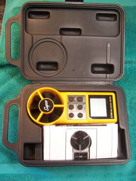 80-6900fpm Supco Dam1 New Digital Air Flow Meter Cfm Fpm Mph Kph Knots Temp Mps