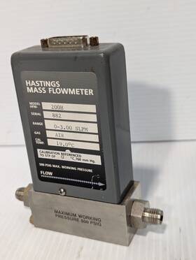 200h Teledyne Hastings Mass Flowmeter - Free Shipping