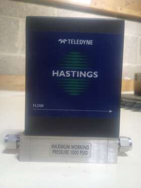 760torr Teledyne / Hastings Hfc-d-302 Flow Controller 20 Sccm/o2 N2 Max. 1000psi