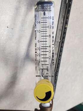 Seepic0001 Timeter Instrument Co Gas Flow Meter Model Classic A-16 Up To 16 Lpm Mb3