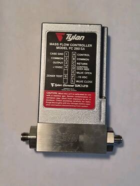 Fc-280-sa Tylan Mass Flow Controller Model 0-20 Slpm Used
