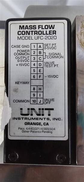 Ufc-2020 Unit Instruments Mass Flow Controller 20 Slm O2
