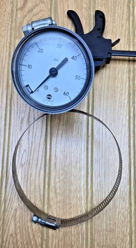 37325 Us Gauge 1 Industrial Dial Air Pressure 60 Psi Max Pipe Mount