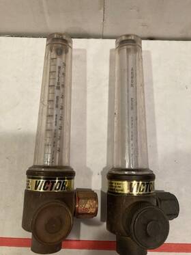 Fm-135 Victor Fm 135 Argon / Helium Flow Meter Assembly 4 To 18 Psi