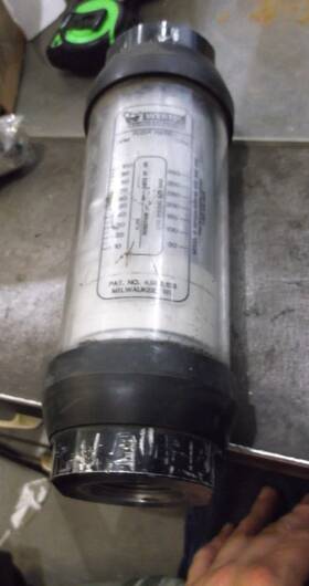 Wpb5a-6hn-88 Webtec Webster In-line Liquid Flow Meter 100 Gpm 837