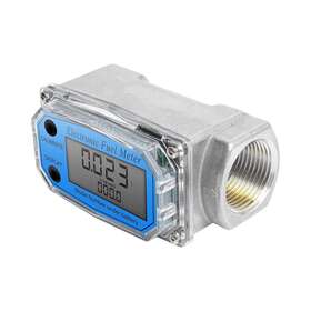 Edfm-01 Yfixtool 1 Inch Digital Turbine Flow Meter Lcd Display Flowmeter Gas Oi