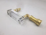 King Instruments, 0-20 Scfh-air-stp-read Ctr. Of Float W/ Fittings, Used. Fixed Price $37.50.