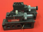 (2) - Numatics 081RS100J & Solenoid Manifold, Regulator Valve Block. Fixed Price $49.99.