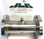 Turbines Inc., TM0400-F150, 4" 304-SST Inline Flow Meter, 275-PSI, Surplus. Fixed Price $2999.00.