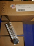 King Instrument 75301112C11 Acrylic Tube Flowmeter 1/4" 125 Max Psi, 60 Scfh. Fixed Price $25.00.