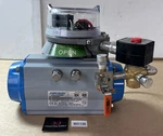 Jamesbury Valvpowr Actuator W/ Metso Quartz & Asco Redhat Ii Solenoid Valve. Fixed Price $1350.00.