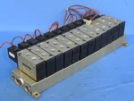 Smc Manifold With 12X NVFS3130-5G-02T Pneumatic Solenoid Valves DC21-26V. Fixed Price $398.00.