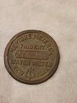 Vtg Neptune Water Meter Trident York Brass Valve Cover. Fixed Price $12.00.