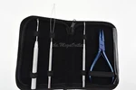 Micro Ring Hair Extensions Remover Plier Crochet, Loop & Pulling Needle Kit. Fixed Price $16.25.