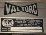 Valtorc Pneumatic Actuator 200BFV-SS-5103-VT75SR W/ Sanitary Valve.. Fixed Price $215.00.