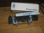 Blue-white Flow Meter F-44330LH-8. Fixed Price $39.99.