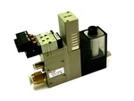 Smc ZR118S1-K15LZB-F Vacuum Ejector ZR118S1K15LZBF W/ VJ3233-X17 & VJ3133. Fixed Price $225.00.