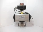 Tru-flo UT26-SR4-F07 Pneumatic Actuator Ball Valve Tri-clamp In. CAB14200E. Fixed Price $214.72.