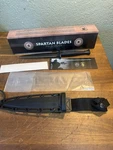 Spartan Blades George Raider Dagger 7" SK5 Black Nylon Fixed Knife SBBL3BK. Fixed Price $109.99.