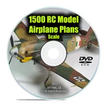 1,500 Scale Model Aircraft Plans, Remote Radio Control, Easy Guides Dvd. Fixed Price $11.96.
