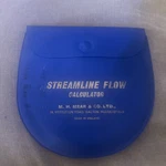 Vintage Streamline Flow Calculator By H. Mear & Co. Ltd Hydraulic Engineering. Fixed Price $30.00.