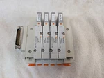 Smc SS5V2-16FD1-04B-N7 Solenoid 4-BLOCK Manifold W/ (4) SV2100-5FU Valves. Fixed Price $79.99.