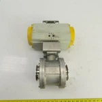 Sonic Torque Pneumatic Valve Actuator With Sharpe CF3M 3" Stainless Ball. Fixed Price $410.42.