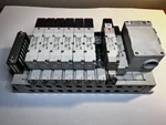 Smc Station VQ4000 Manifold VV5Q41-1203TT0-SDW W/ 8 Solenoids VQ4101-5W *new*. Fixed Price $325.00.