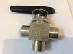 Whitey Swagelok SS-45XF8 Stainless Steel Ball Valve 3-WAY 1/2"X1/2"X1/2". Fixed Price $344.00.