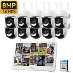 8MP 10CH Nvr Outdoor Wireless Security Cctv Ptz Camera System 12'' Monitor 2TB. Fixed Price $245.98.