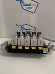 Rexroth Pneumatic Manifold Block R434001875 W/ 5X Solenoid Valves R434001870. Fixed Price $363.01.