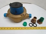 Kent C-700 Positive Displacement Magnetic Drive Bronze Water Meter 1" 10 Gal. Fixed Price $163.34.
