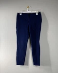 Alfani Petite Skinny Ankle Pants Women's 12P Mid Rise Blue Black Print Office. Fixed Price $15.99.