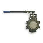 Milwaukee HP1LCS4212 4" Butterfly Valve, Lug, In, Rptfe Liner. Fixed Price $1480.99.