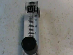 Terra Universal 1600-32 Acrylic Flowmeter Dry Gas 20 Scfh 2" Scale. Fixed Price $54.99.
