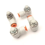 Lot Of Smc AS3201F-N02-11S Speed Controller W/one-touch Fitting 3/8" 1/4". Fixed Price $57.50.