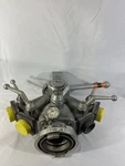 Harrington H400 5-WAY Ldh Manifold 125-5 Storz Fire Hose Valve W/gauge. Fixed Price $395.50.