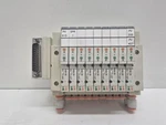 Good Used! Smc Block SS5V1-10FD1-09B-N7-D0 W/ (9) Valves SV1A00-5FU. Fixed Price $106.21.