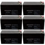New 6PC 12V 1.3AH Sla Battery EB1213 For UB1213, D5738, WKA12-1.3F. Fixed Price $91.16.