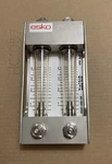 Esko Emo VD2H-4DG-DN Dial- Tube Industrial Flow Meter 2X Glass Valve SS316. Fixed Price $125.30.